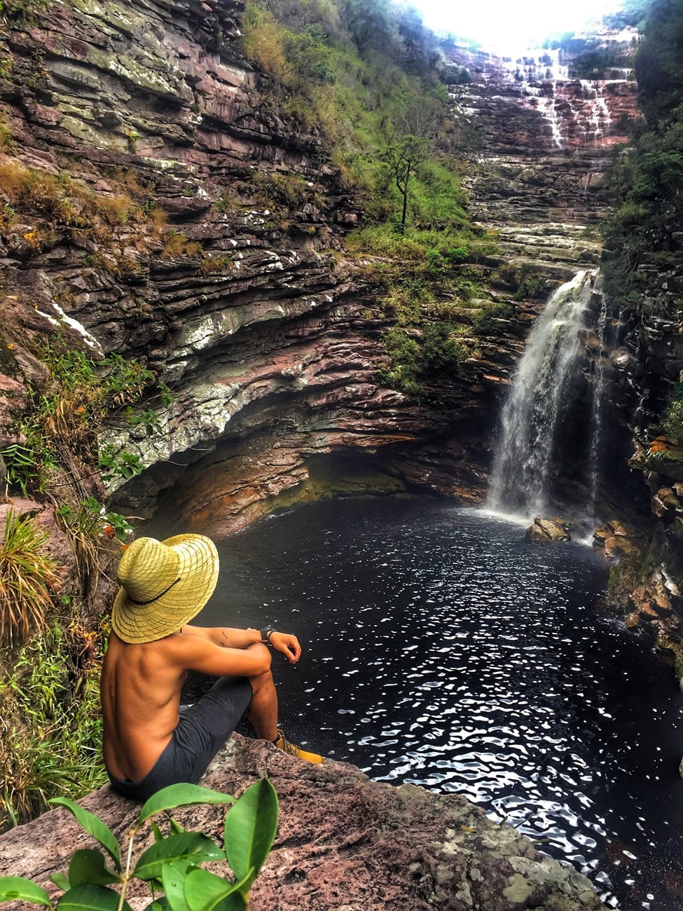 Dare the slippery rocks for a dip in Sossego’s serene waters? Let’s go! Sossego Falls - what to do in Chapada Diamantina