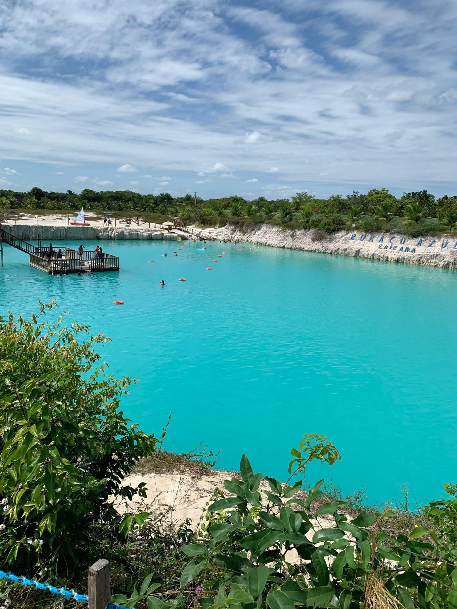 That color is real, and yes, you can swim in it. Photo 2