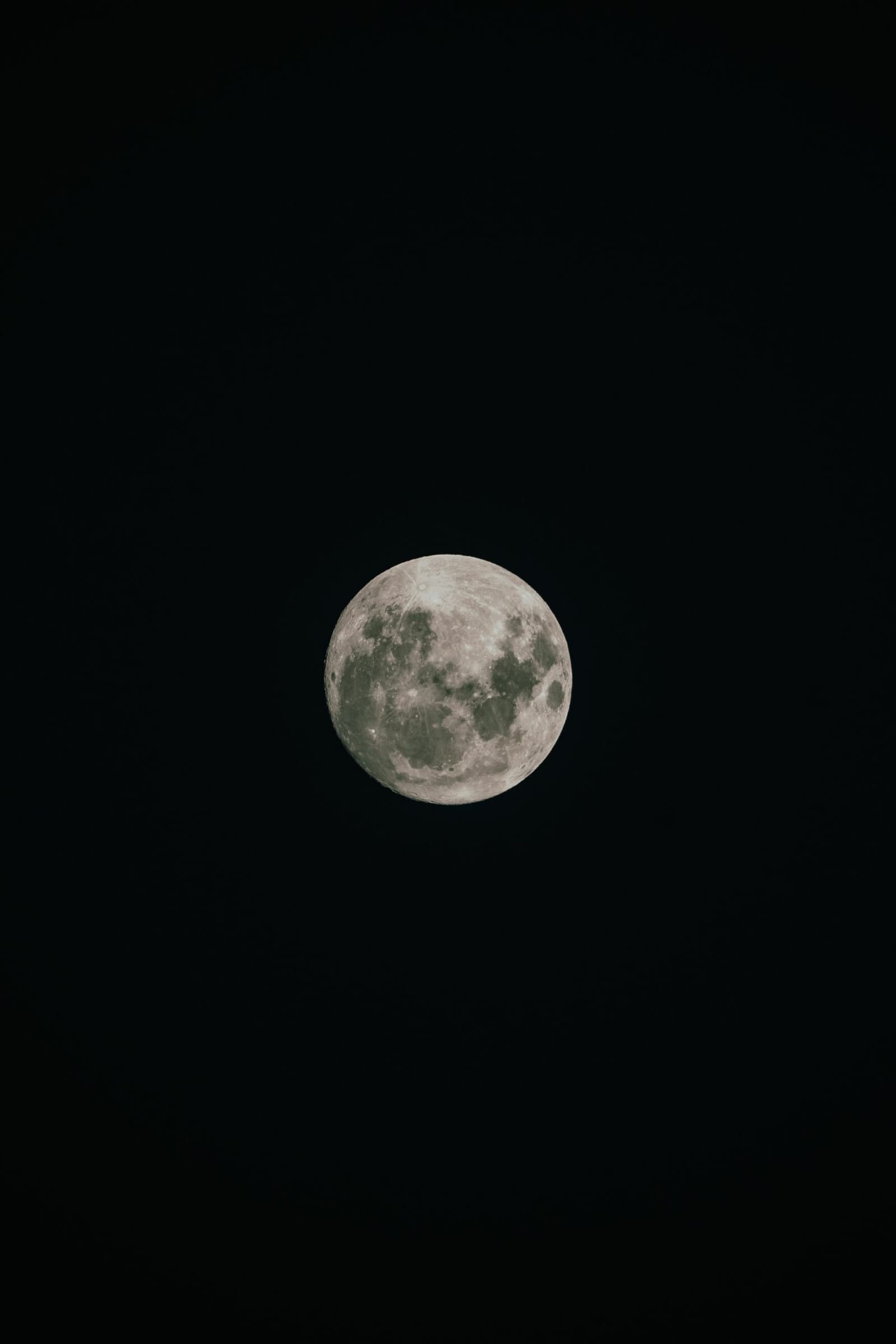 No streetlights, no screens, just the moon doing its thing. A full moon with clearly visible craters glowing against a completely dark night sky on the Tucano Amazon river cruise