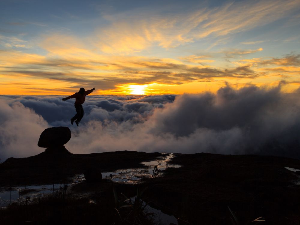Sonnenuntergang Mount Roraima Trek