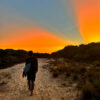 Sunset at the dunes in Lencois Maranhenses trek
