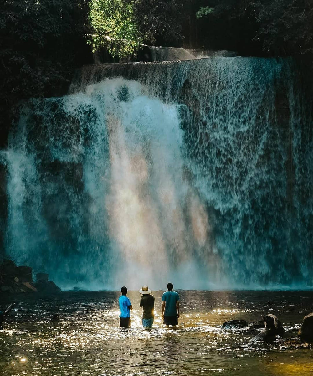 Wasserfall im Amazonas Regenwald