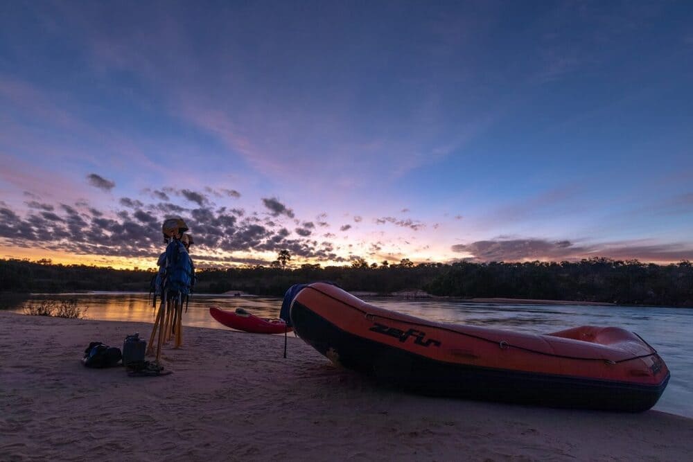 Coucher du soleil - Rafting - Parc d'État de Jalapão