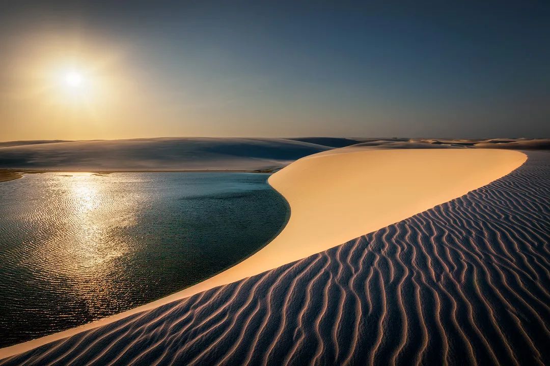 Lençóis Maranhenses - coucher de soleil