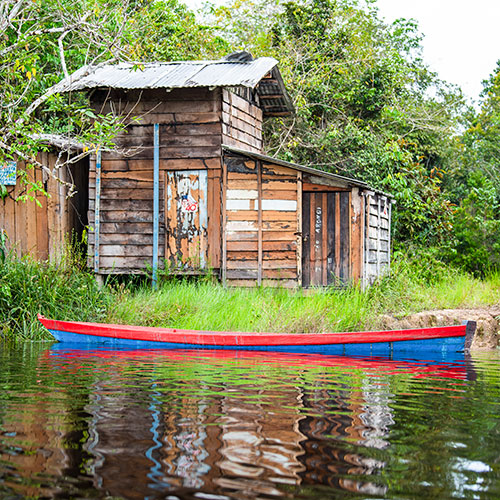 Amazonas Kajaktour Brasilien - Einheimische Gemeinde