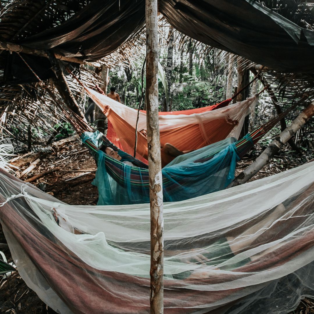 Acampamento na Amazonia