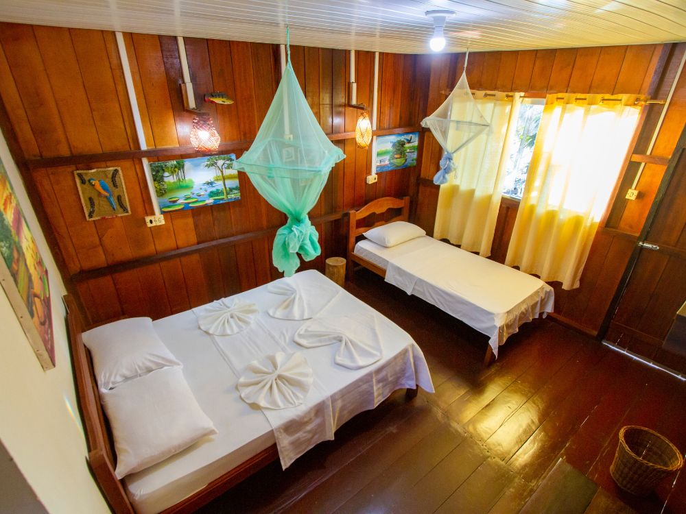 Chambre - Lodge in het Amazonewoud