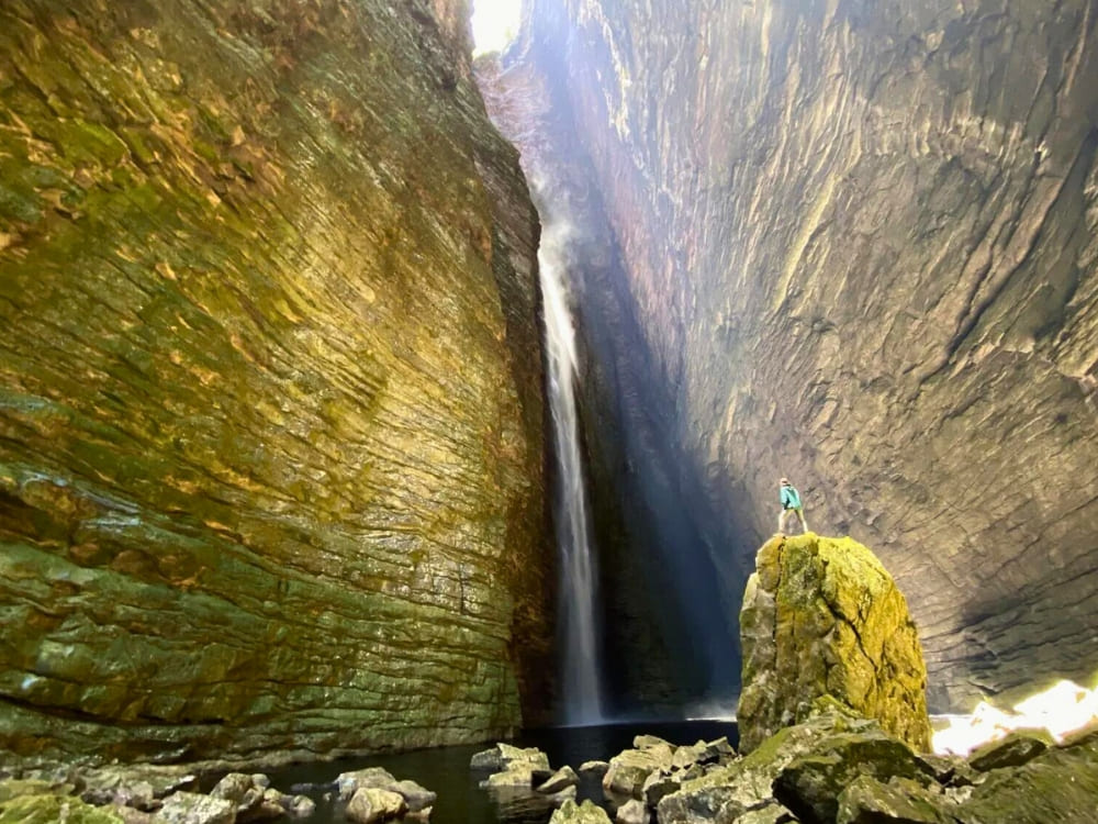 Chapada Diamantina hike - fumacinha waterfall