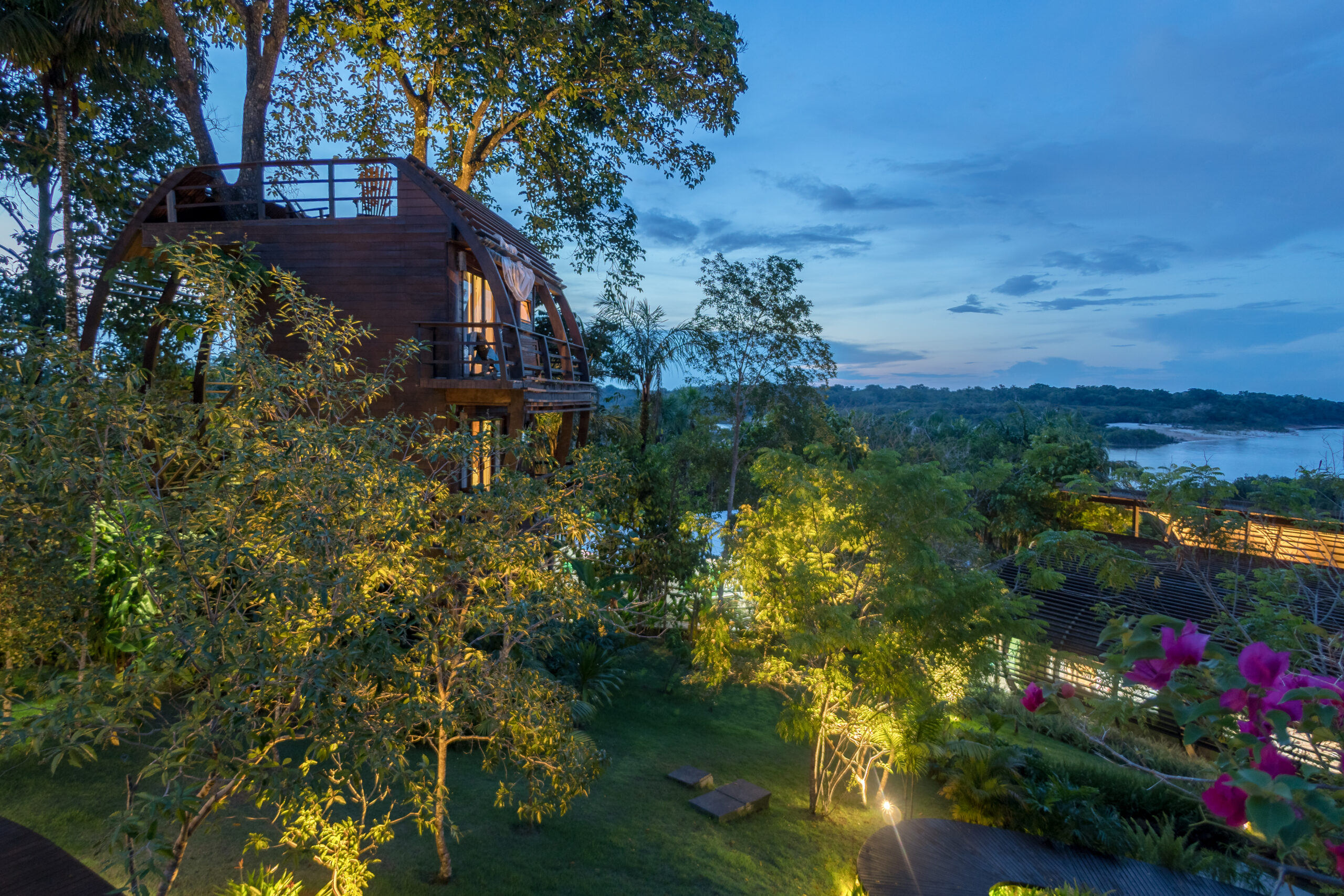 Lodge de luxe au coeur de la forêt tropicale au Brésil