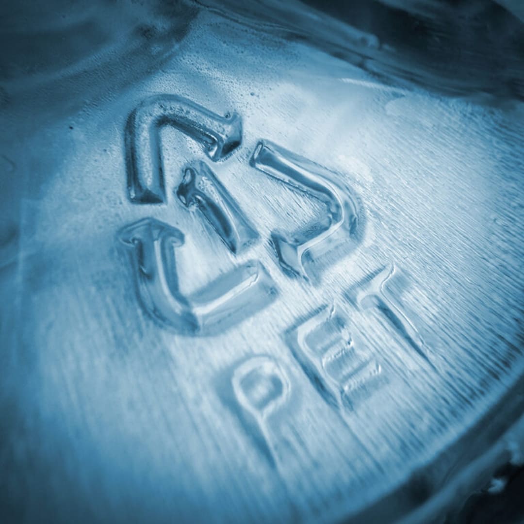 Recycling symbol on packaging