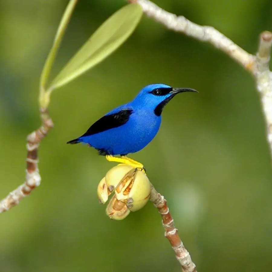 Blue bird Amazon Rainforest