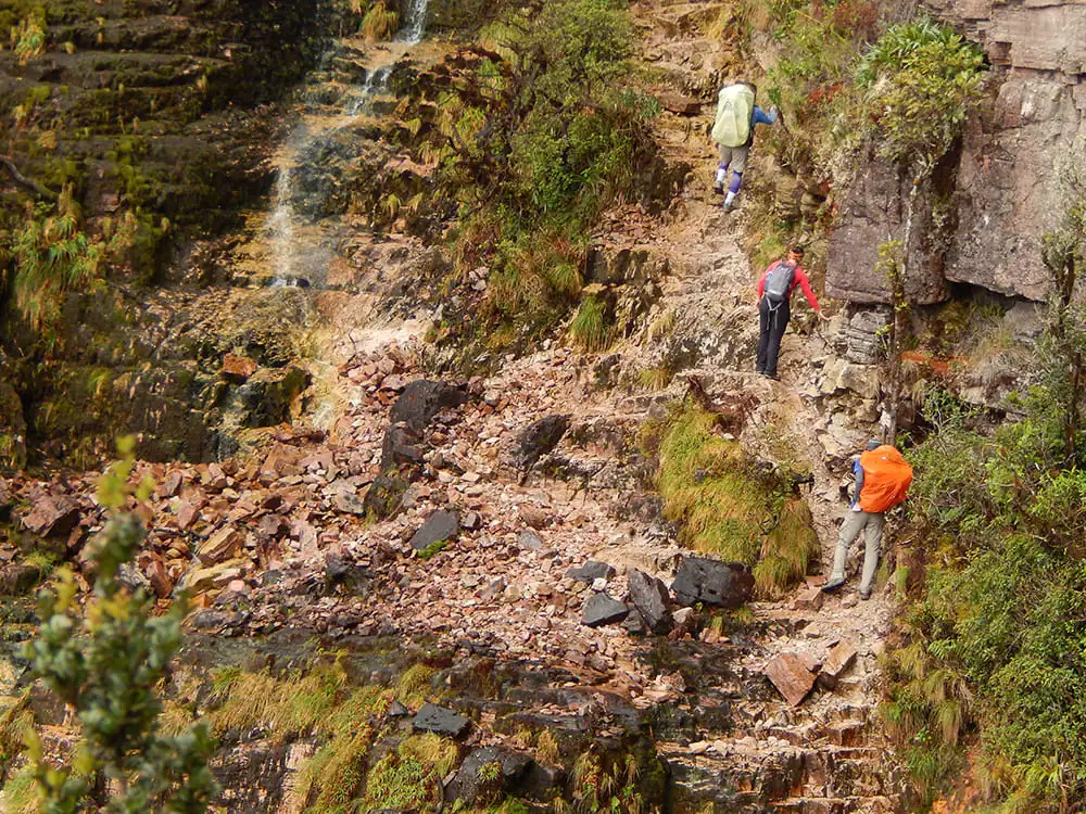 People trekking Mount Roraima